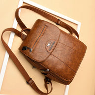 WW | Diebstahlsicherer Lederrucksack Mit Großem Fassungsvermögen Für Damen