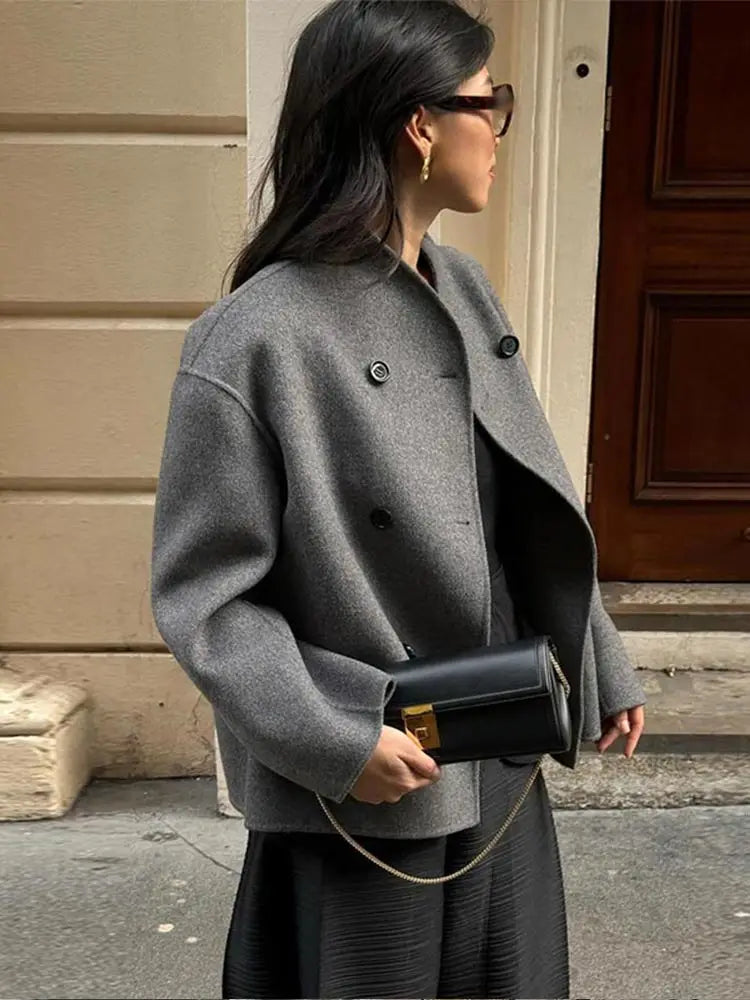W&W Mode | Lässige Wolljacke Für Damen