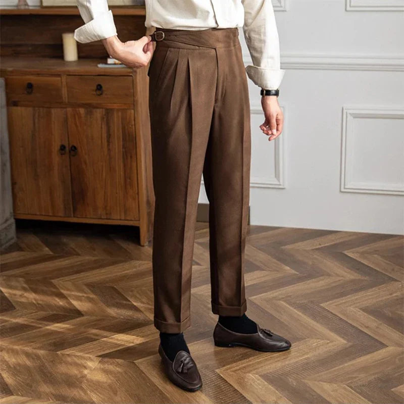 Wolff | Elegante Hochtaillierte Faltenhose