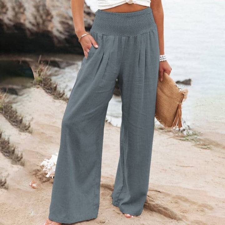 W&W Mode | Lässige weite Leinenhose für Frauen