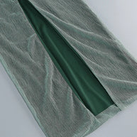 WW | Glitzer Rückenfrei Abend Maxi Kleid