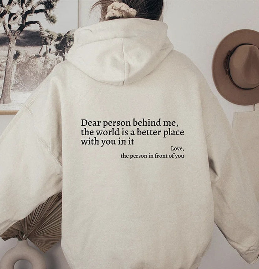 Angel - Liebe Person hinter mir Unisex Hoodie