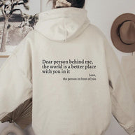 Angel - Liebe Person hinter mir Unisex Hoodie