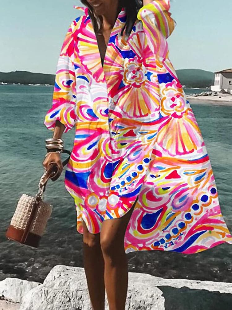 WW | Farbiges und leichtes Sommerkleid mit Motiven