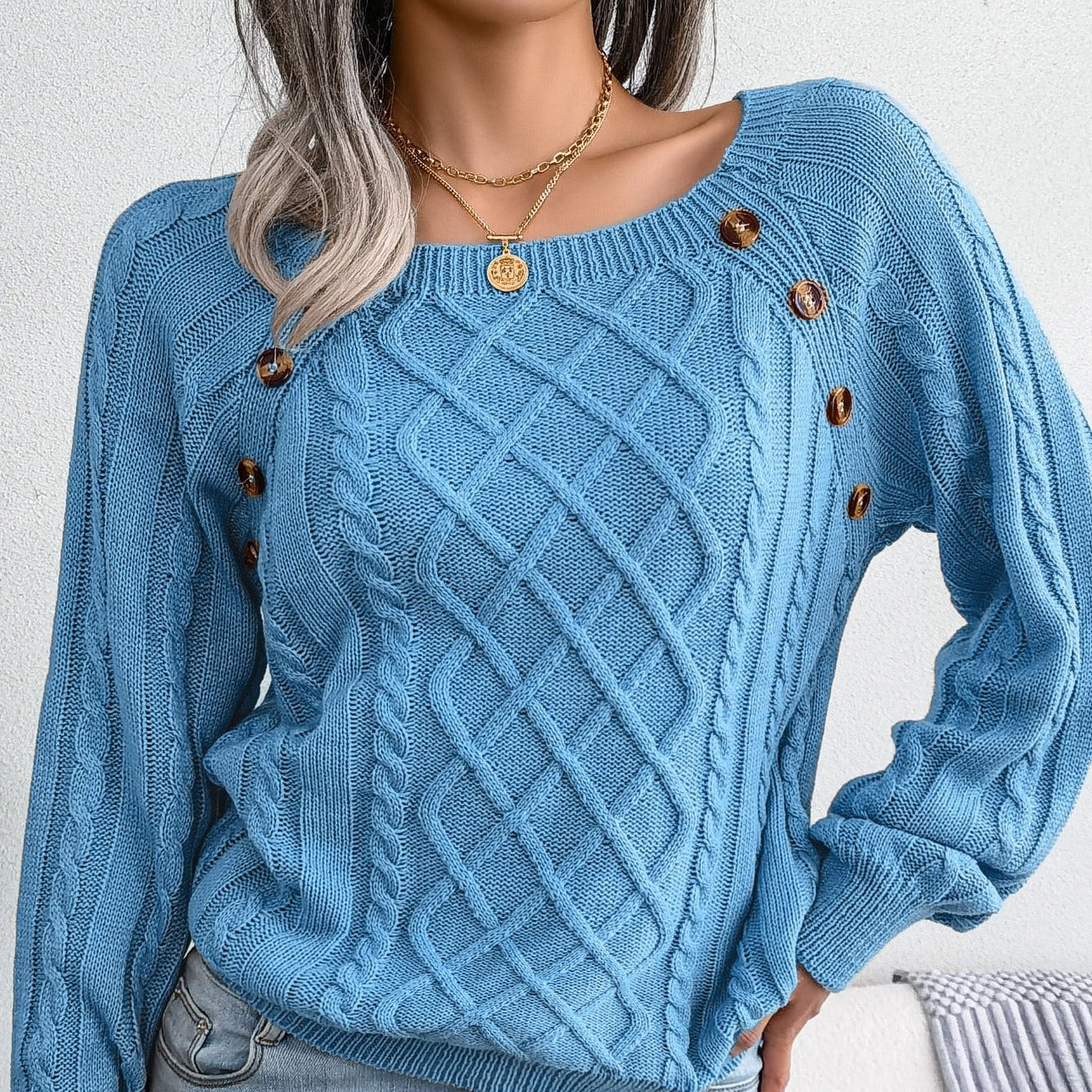 WW - Stilvolle Gestrickte Pullover Für Damen