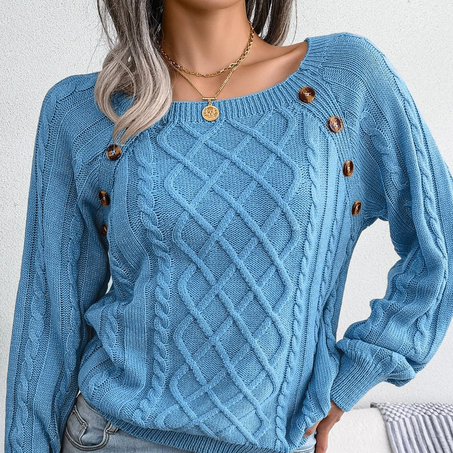 WW - Stilvolle Gestrickte Pullover Für Damen