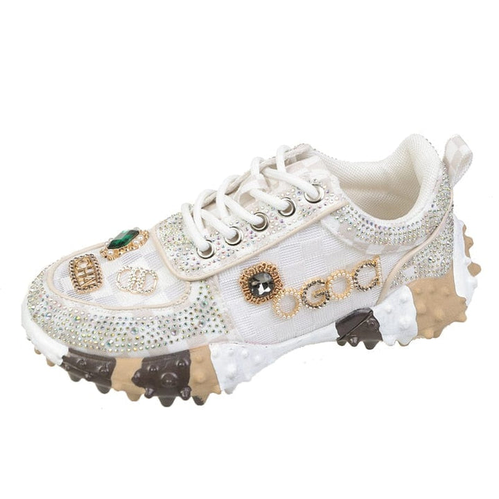 Damen Partyschuhe mit funkelnden Diamantdetails und gepolsterter Innensohle