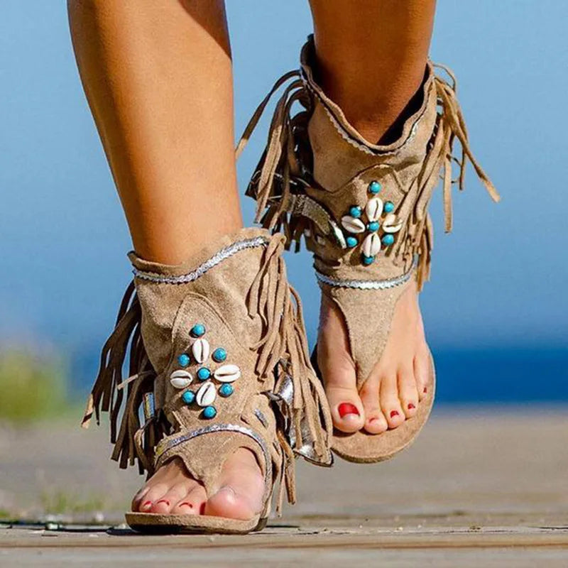 WW | Fransen Boho Sandalen