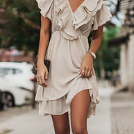 WW | Rüschen Mini Kleid