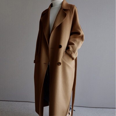W&W Mode - Damen Harajuku Wollmantel