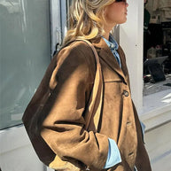 Elegante Wildlederjacke