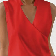 WW Elegantes ärmelloses Einfarbiges Top