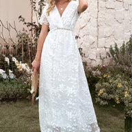 WW | Weinlese Boho Brautkleid
