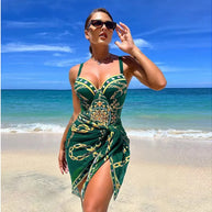 WW | Luxus Neu Zwei Teile Frauen Bikini Set Push Up Blumendruck Bikini Strappy Bandage Badebekleidung Brasilianisch Biquini Badeanzug