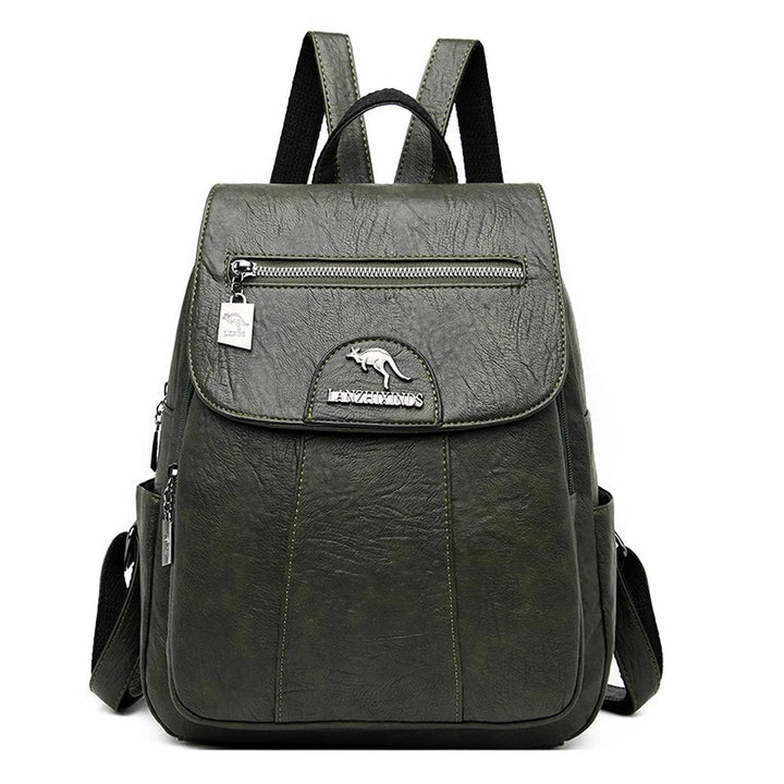 W&W Mode | Großer Leder Rucksack Mit Diebstahlschutz Für Damen