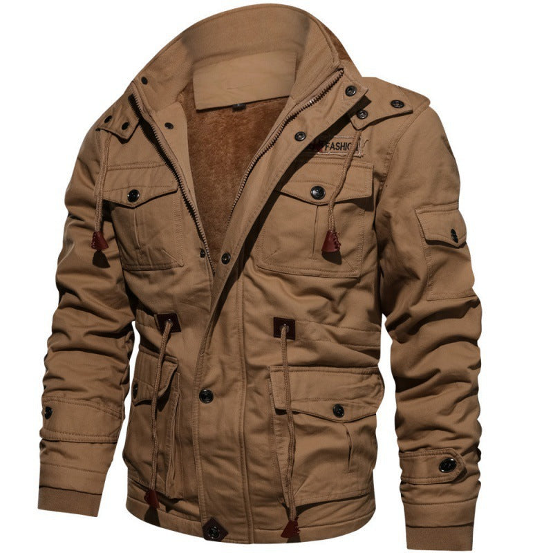 Herren Winterjacke aus Polyester mit Stilvollem Design & Wärmender Fütterung | W&W Mode