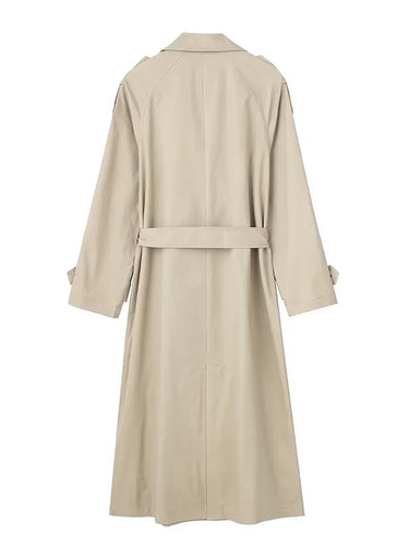 W&W Mode - Damen langer Mantel mit Gürtel