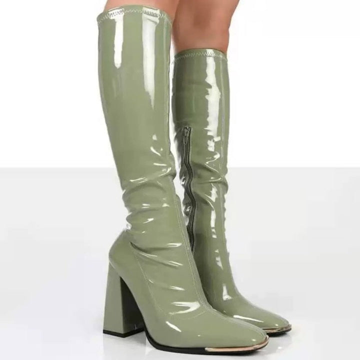W&W Mode | Bequeme Rutschfest Engel Stiefel mit Reissverschluss