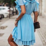 WW | Rüschen Mini Kleid