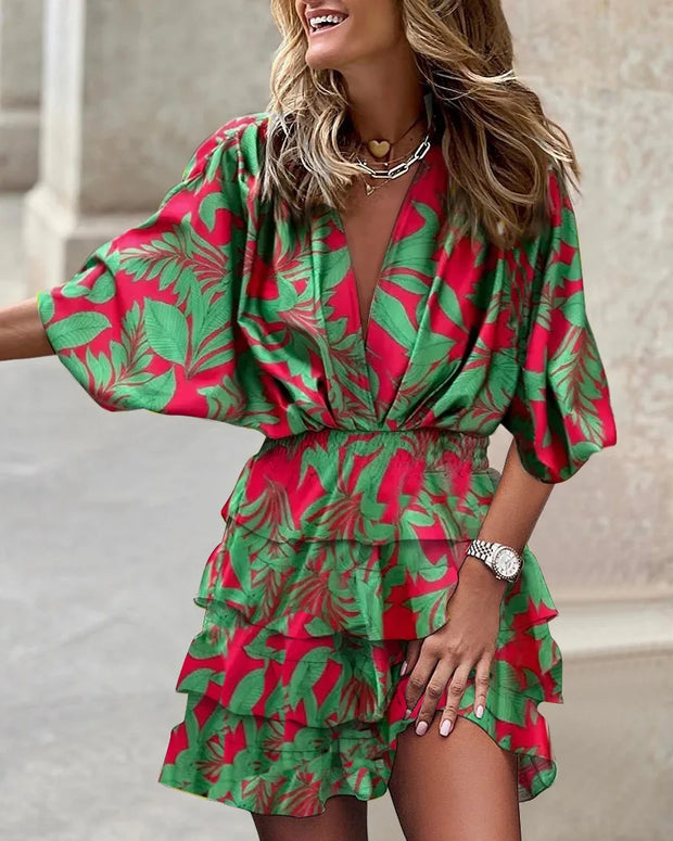 W&W - Stylisches bedrucktes Minikleid