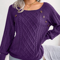 WW - Stilvolle Gestrickte Pullover Für Damen