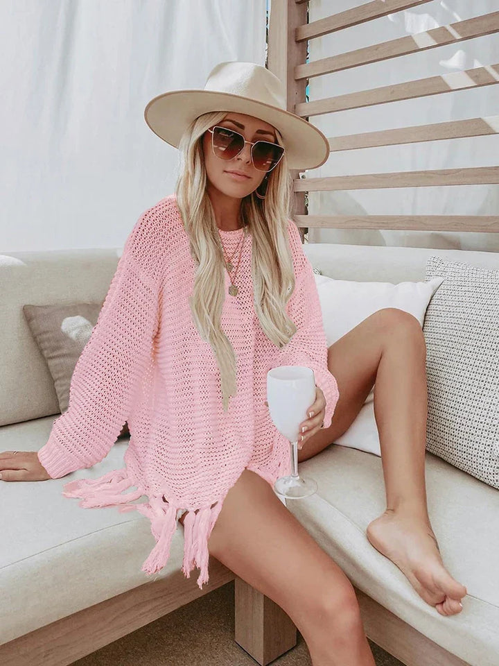 W&W Mode Boho Strick Sommerkleider