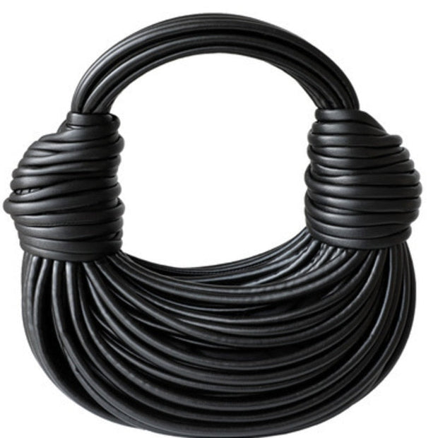 WW | Schultertasche mit Knopfdetail - Vegetabilisches Leder