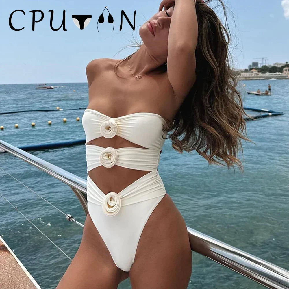 WW | Sexy Push-Up-Bikini-Set Hohe Taille Badeanzug Vintage Frauen Bademode Sommer Strandbekleidung Brasilianischer Biquini Bademode