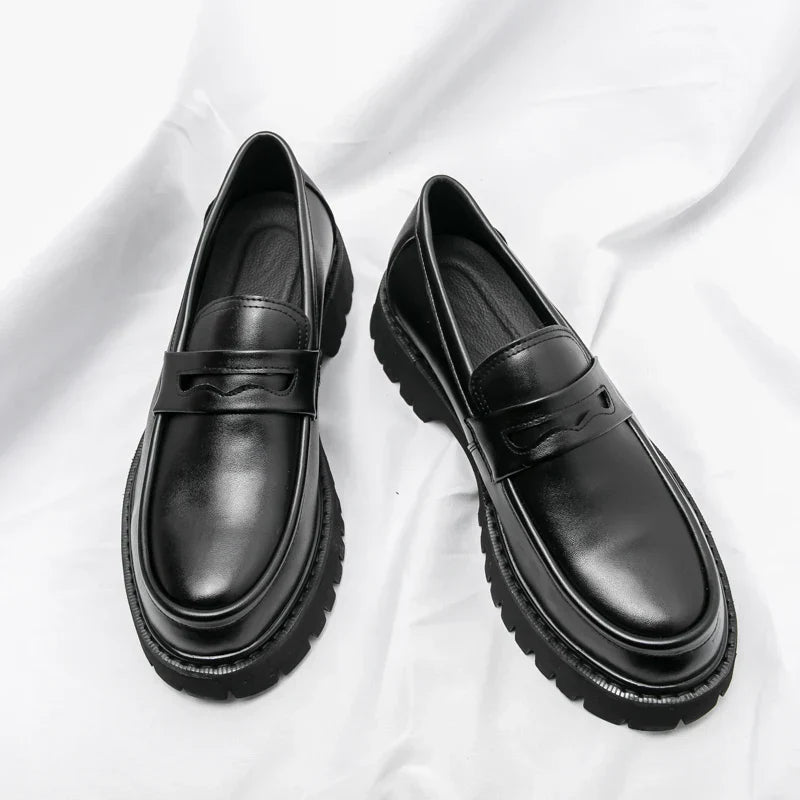 W&W Mode | Premium Geschäftliche Herren Loafers Hohe Sohle