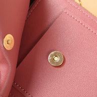 WW Leder Smartphone Clutch | Damen Handtasche mit Touchscreen-Fenster