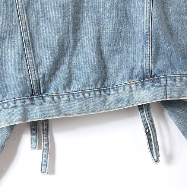 WW | Denim Jacke Mit Blumenstickereien Und Pailletten