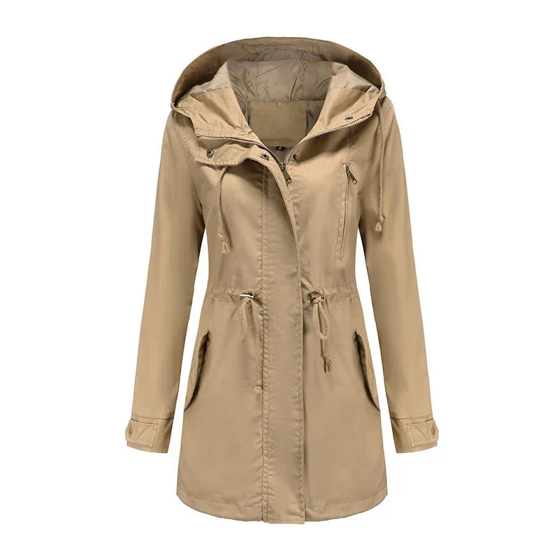 WW | Baumwoll Trenchcoat Mit Kapuze