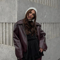 WW | Kurze Lederjacke Damen
