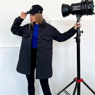 gesteppte Jacke mit Druckknöpfen