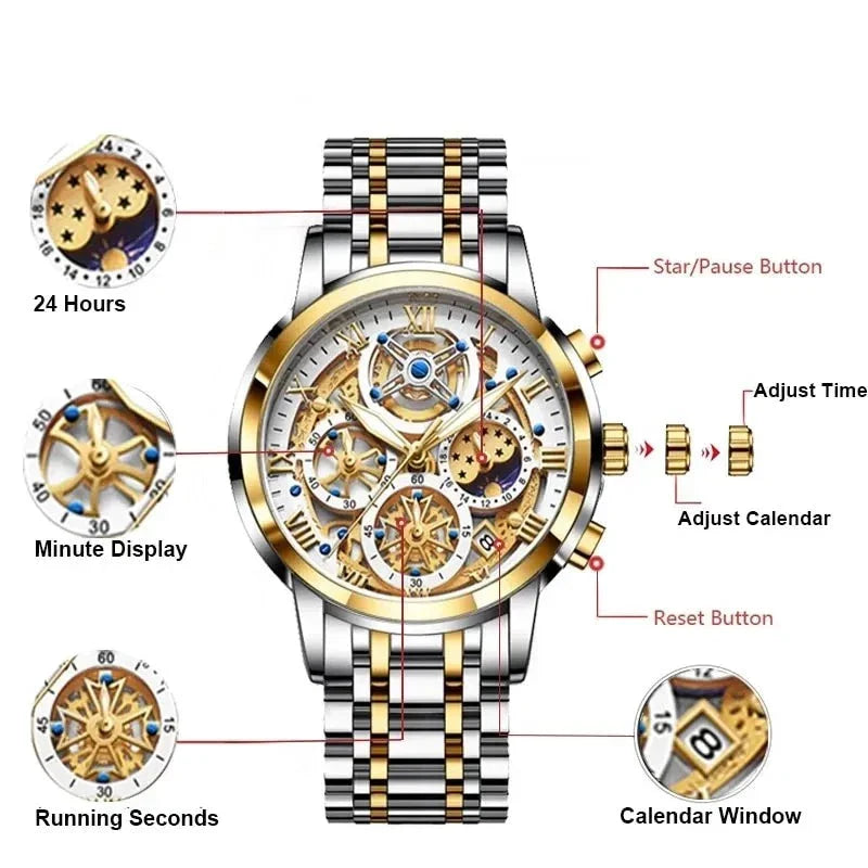 WW | Stilvolles Geschäftliches Quartz Herrenarmbanduhr
