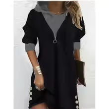 W&W Mode | Kapuzenkleid Regular Fit – Bequem und lässig für den Alltag