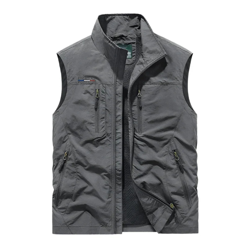 WW | Mehrfachtaschen Nylon Bodywarmer Für Herren