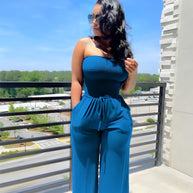 Jumpsuit ohne Schultern
