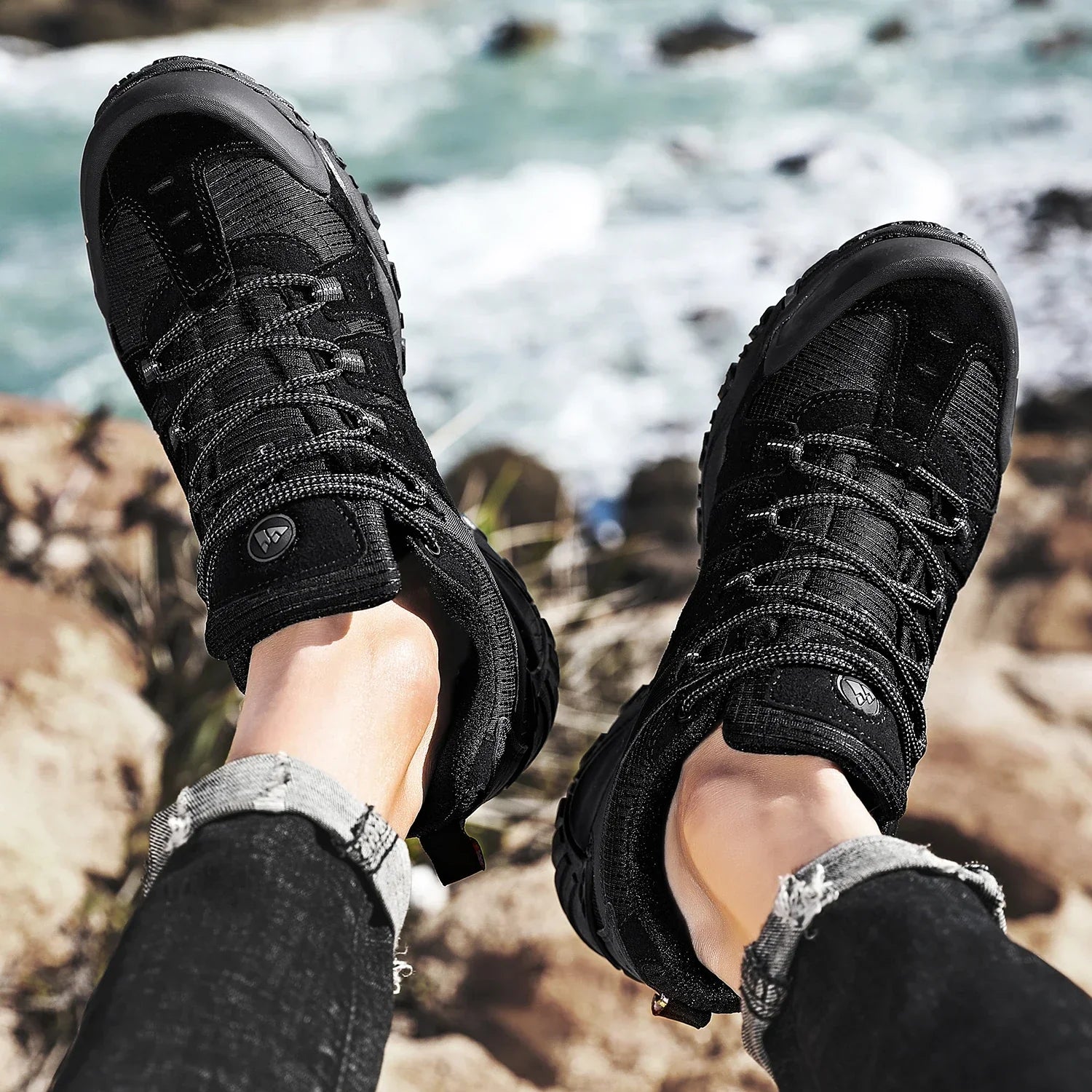 WW | Niedrig Wasserabweisende Wanderschuhe Mit Robuster Sohle Für Herren