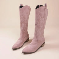 WW | Kniehohe Cowboystiefel Stickerei Detail