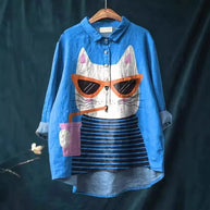WW | Katzenkunst Auf Weißem T-Shirt