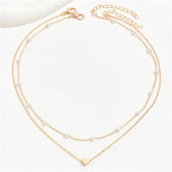 WW | Perlen Choker Herz Halskette Für Frauen