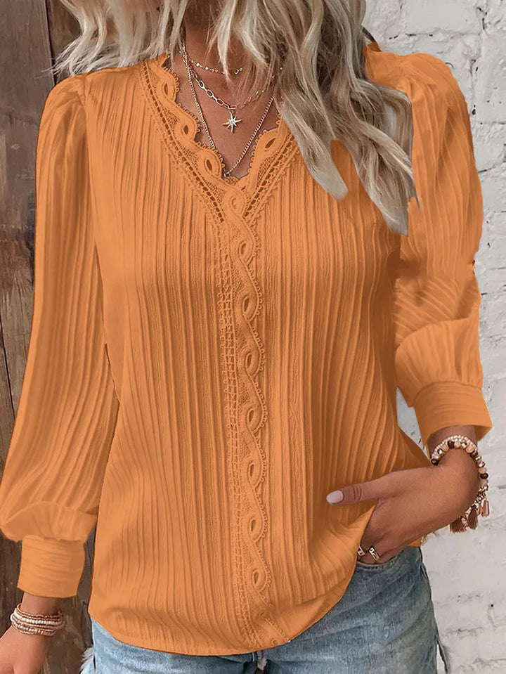 W&W Mode - Elegante Texturbluse