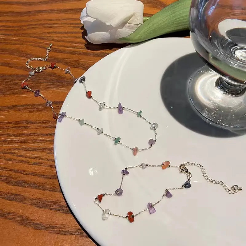 WW | Elegante Natur Edelstein Kette