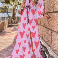 WW | Elegantes bedrucktes Kleid für den Strand