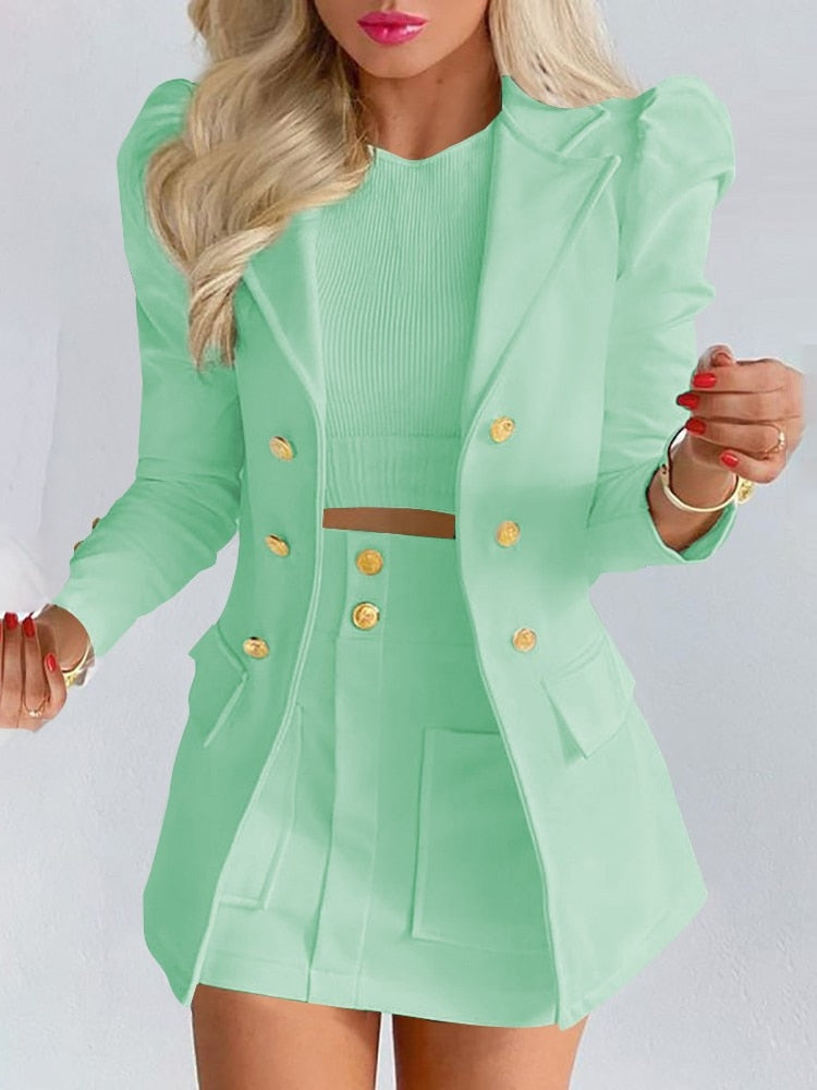 WW | 2-Teiliges Set Blazer + Rock