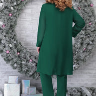 WW | 3 Teiliges Besticktes Plus Size Satz Für Frauen