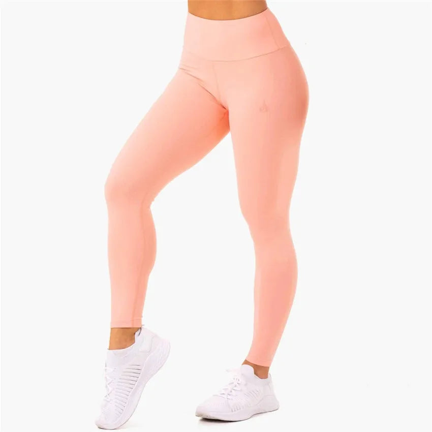 WW | 1 Stück Nylon Yoga Set Frauen Fitness Ein-Schulter Sport-Bh Scrunch Booty Yoga Hosen Fitness Leggings Frauen Workout Set