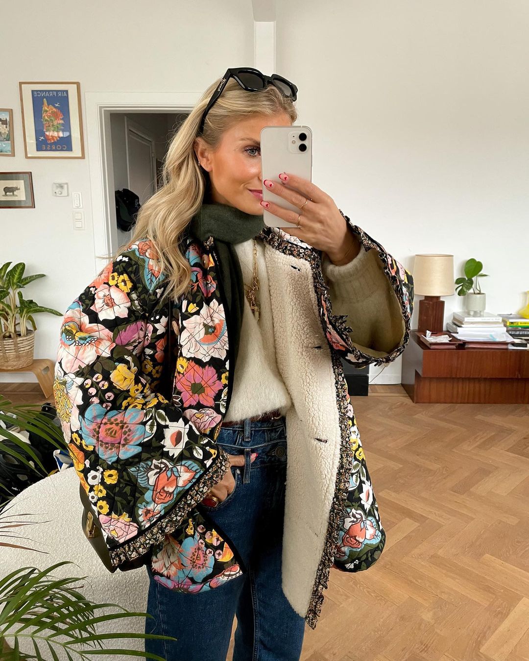 Damen Frühlingsjacke mit Muster