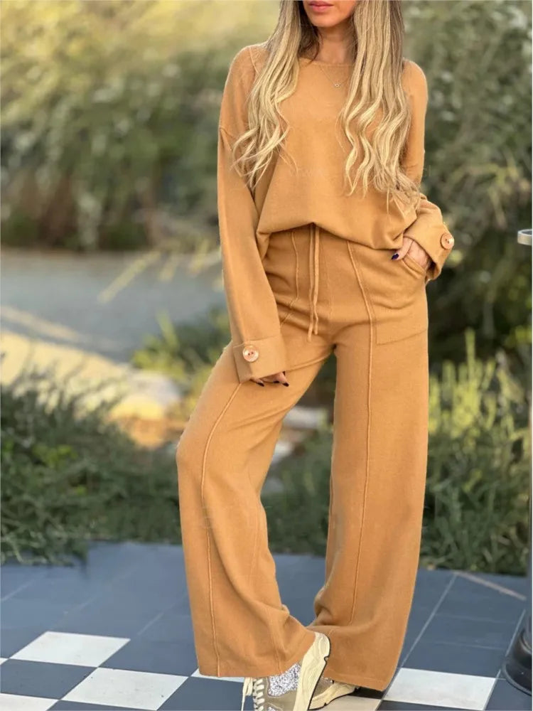 WW | Casual 2-piece T-shirt and pants set – Comfortable and stylish for everyday and leisure